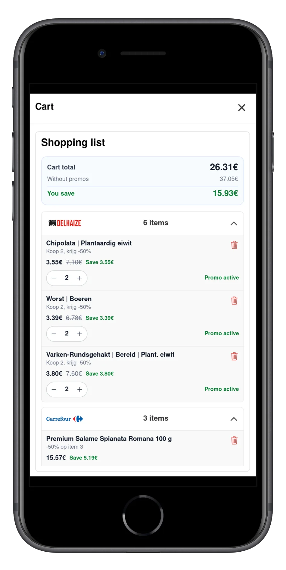 PromoRadar feature screenshot showing alerts and personalisation